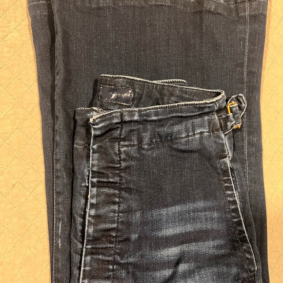 MOTHER Blue Flare Wide Leg Jeans - Picture 8 of 10